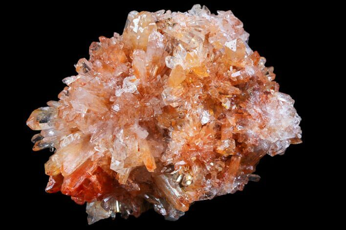 Orange Creedite Crystal Cluster - Durango, Mexico #79375